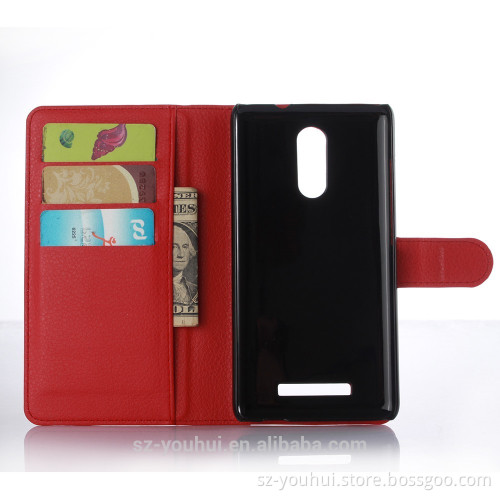 Hot selling pouch wallet case for xiaomi redmi note 3